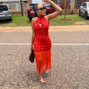 Orange Tallies Dress